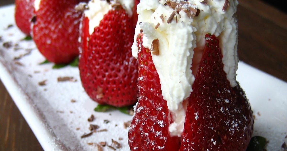 Home Cooking In Montana Strawberries with Sweetened Whipped Cream