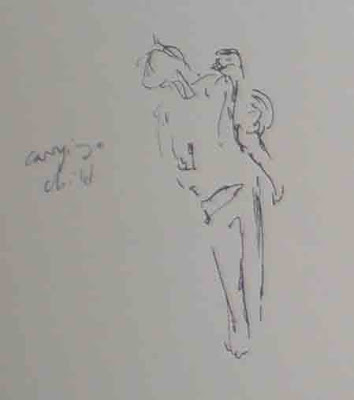 woman carrying a child