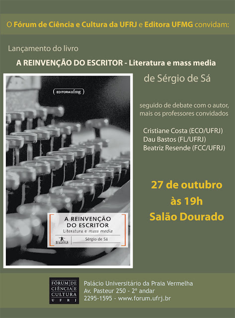 A reinvenção do escritor convite de lançamento