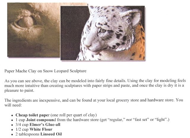 paper clay recipe paper clay recipe