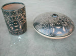 Vaso Maya y Vasija de cuello reducido