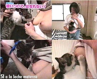 Women+breastfeeding+animals