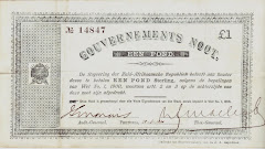 £1 Note of the infant Republic of South Africa, dated 1900