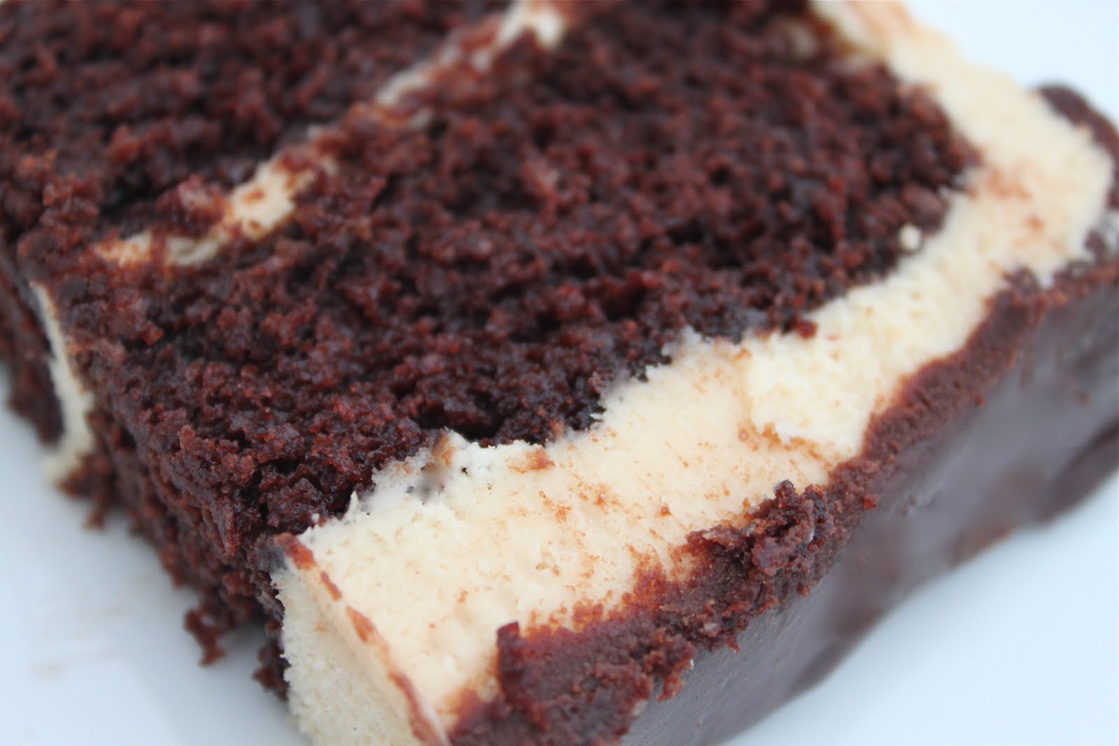 Sour Cream Chocolate Cake with Peanut Butter Frosting and ChocoPeanut