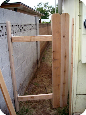 DIY backyard gate tutorial