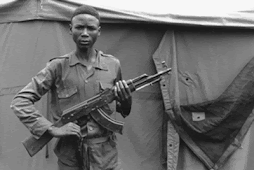 Soldier in Angola, 1998, recruited at age 11