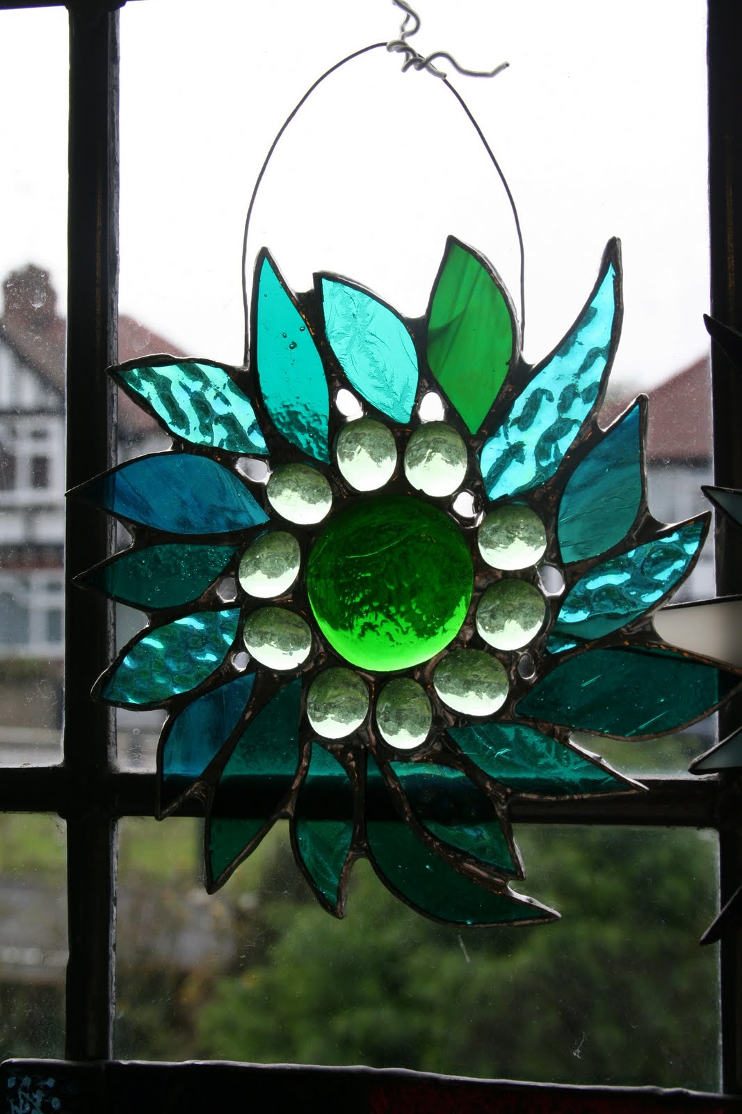Chiaki's work Stained Glass OrnamentFlower 3