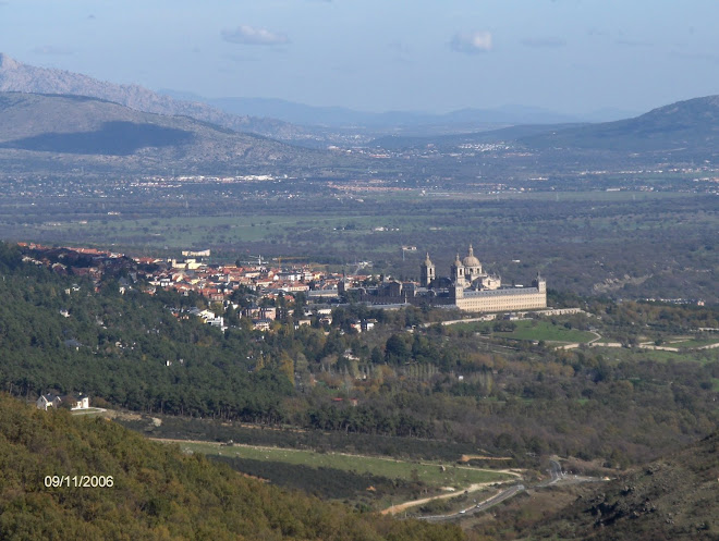 Vista de San Lorenzo del Escorial y alrededores