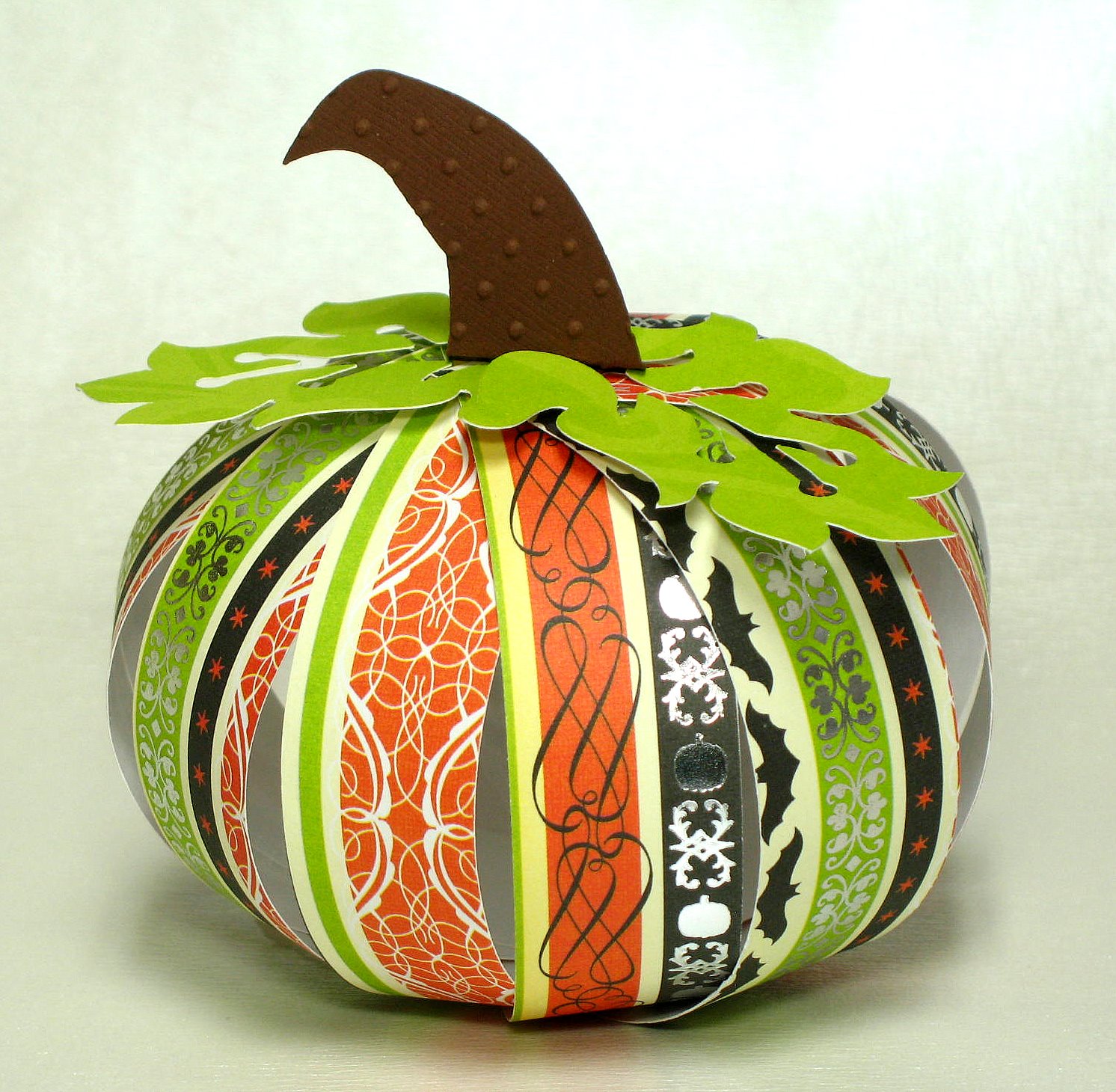 The Paper Boutique How to Make 3D Pumpkins Using Card Stock and the