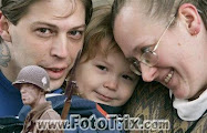 Anti-Semite, offal, putz,  Heath Campbell - left, with his wife Deborah and son Adolph Hitler, 3.