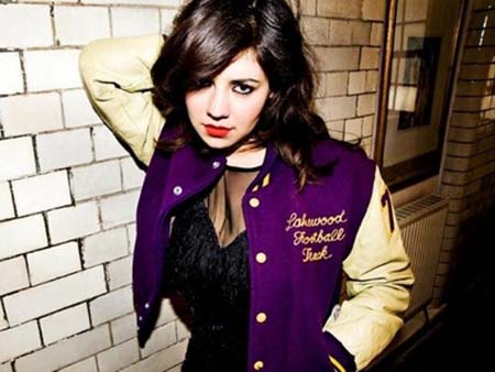 Marina Lambrini Diamandis of Marina and the Diamonds stops by radio station Marina Lambrini Diamandis of Marina and the Diamonds stops by radio station