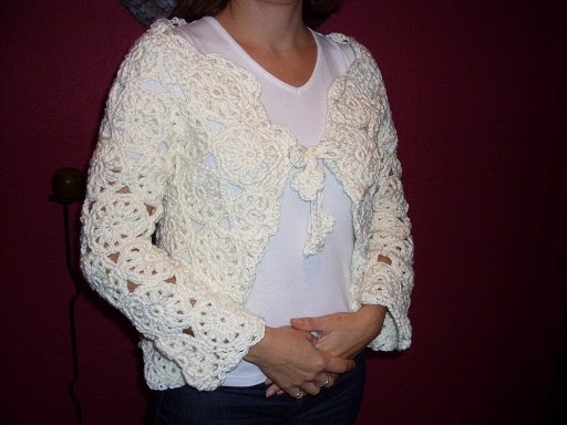 Saco Blanco con flores