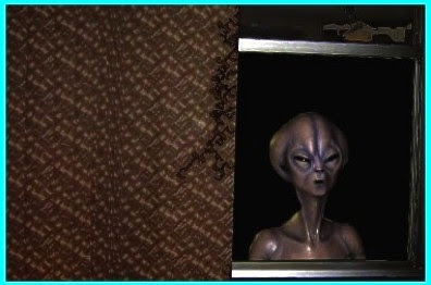 Alien Outside Window