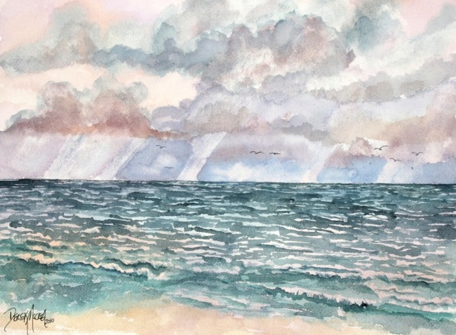 Watercolor Paintings Art By Derek Mccrea Seascape