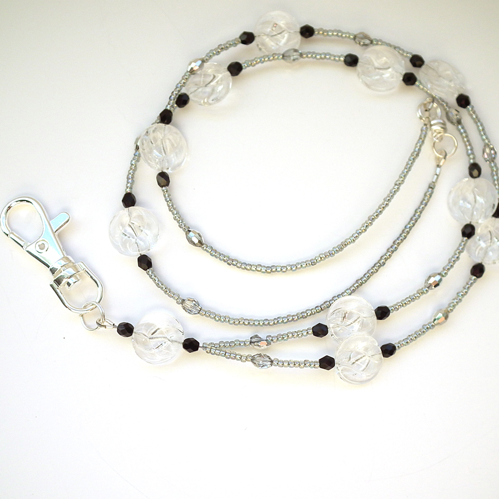 Plum Beadacious Daily Jewelry Beaded ID Badge Lanyards