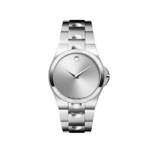 Movado Men's 605557 Luno Silver Dial Stainless Steel Watch