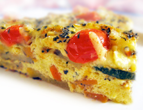 Gluten free quiche without crust is delicious