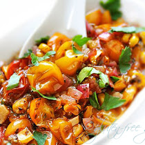 Roasted Yellow Tomato Salsa Recipe with Cilantro