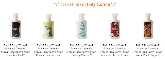 *.* Travel Size Body Lotion*.*