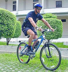 Policeman on a Bicycle