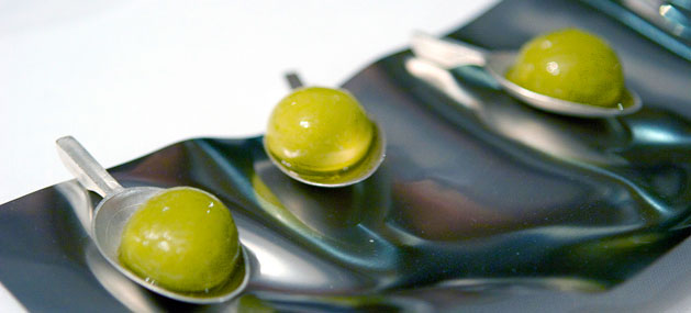 Fotos de platillos de la cocina molecular