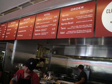 chipotle menu