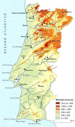 Download Mapa Do Relevo De Portugal Continental Images
