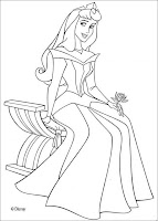 Disney para colorir princesa Aurora páginas