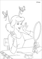 Disney para colorir princesa Cinderela páginas