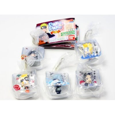 Characters from the Naruto anime/manga series, featured as miniature Characters from the Naruto anime/manga series, featured as miniature