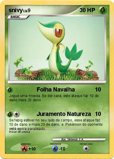 Carta pokemon em portugues