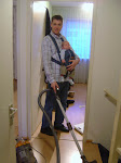 Owen helping dad with the weekend chores