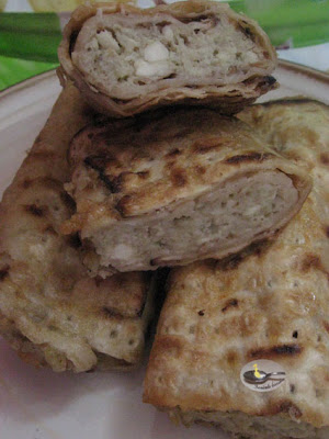 Rulouri de matzot cu crema de vinete
