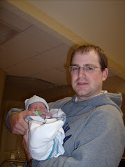 Dad and Noah at the hospital