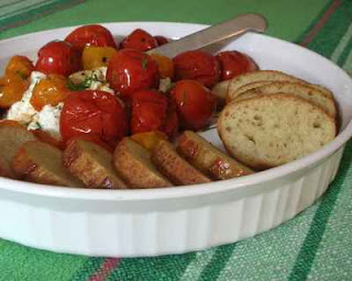 From Kitchen Parade, Herbed Ricotta with Roasted Cherry Tomatoess