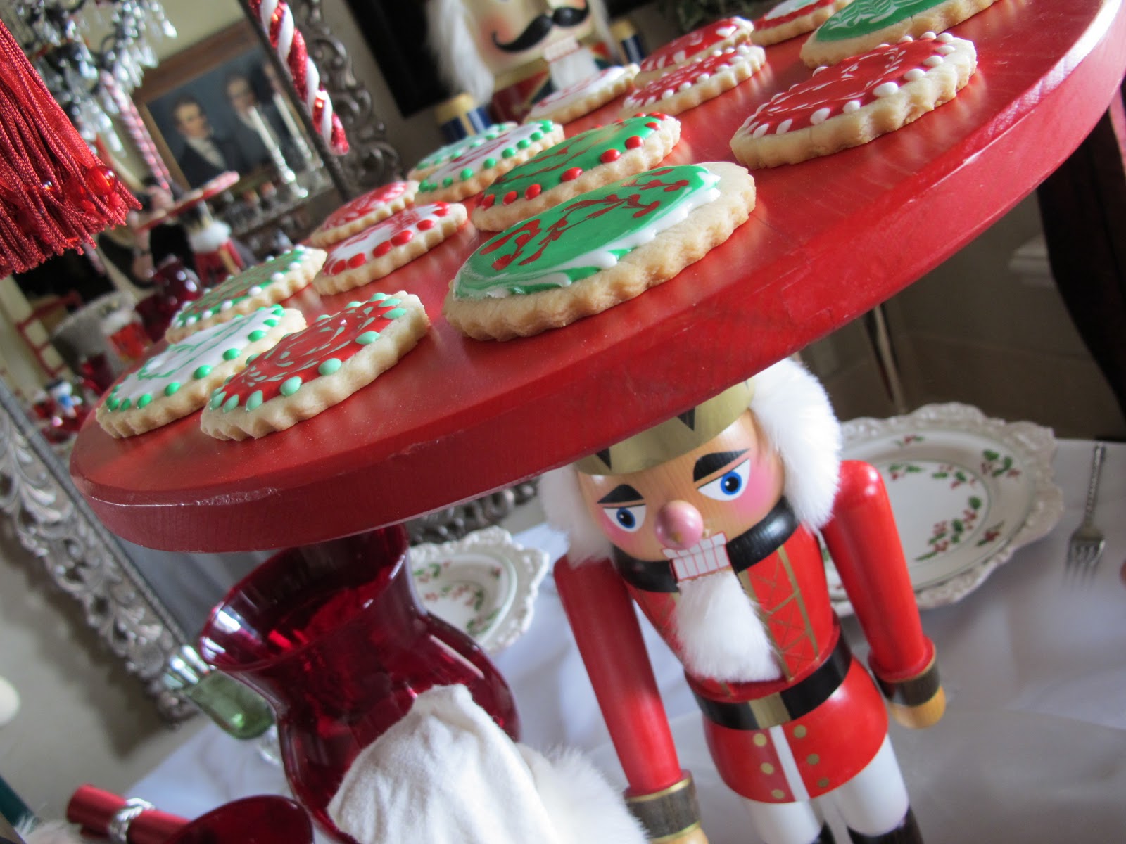 Nutcracker Sweets Sugar Cookies with Royal Icing Purple Chocolat Home