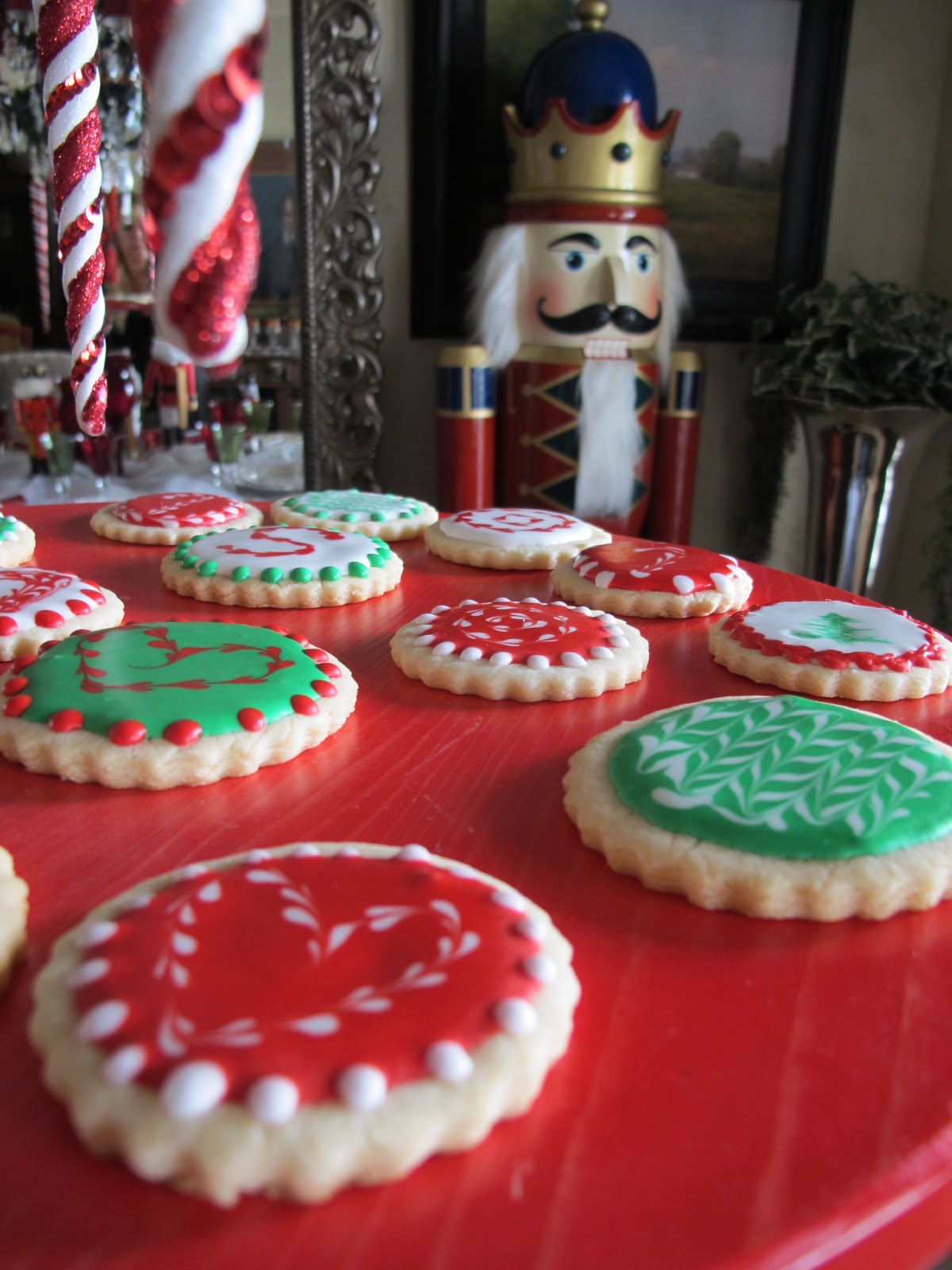 Nutcracker Sweets Sugar Cookies with Royal Icing Purple Chocolat Home