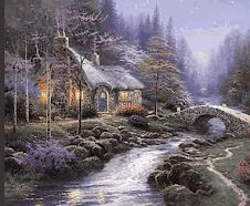 Cabin by the Stream