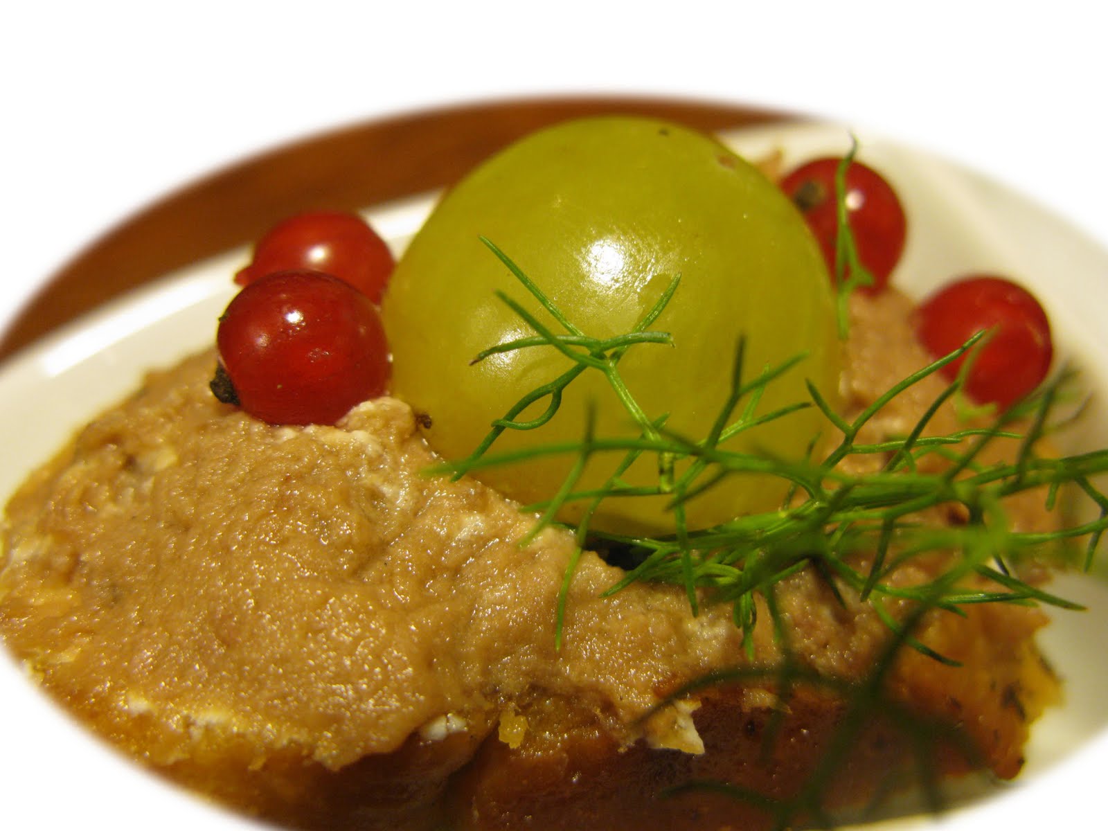 Pate of duck breast. with toast