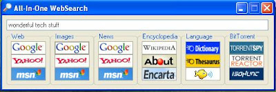 Search Multiple Search Engines For Results With All-In-One WebSearch