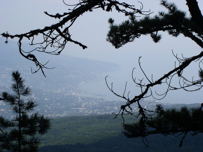 Yalta from half way down moutain.