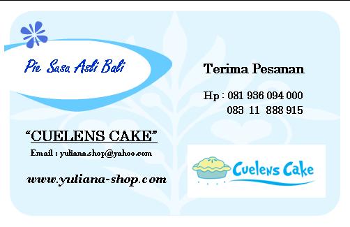 Cuelens Cake - Pie Susu Bali