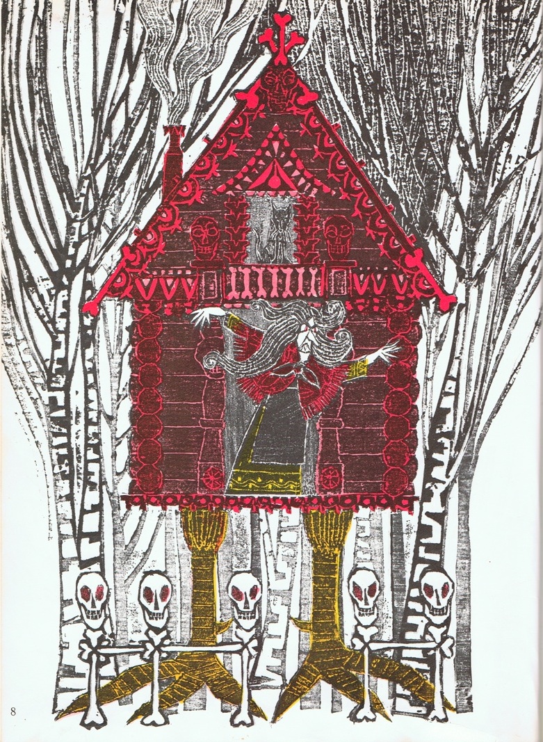 Fairytale Mushrooms Red Toadstools Slavic Baba Yaga Folklore #49 Witch Hut