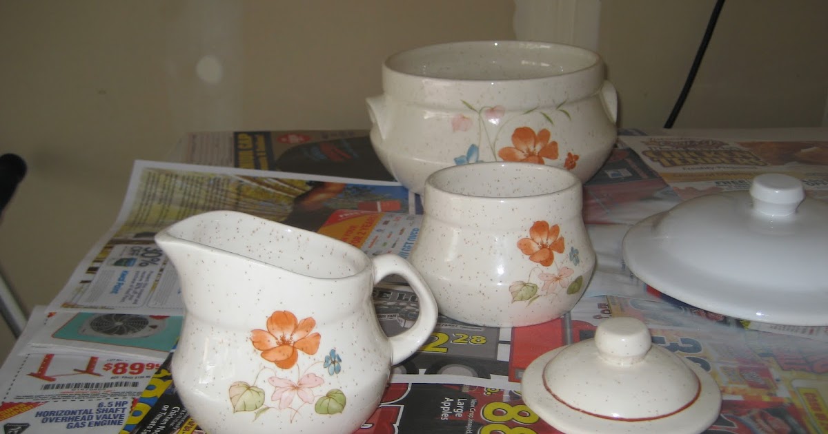 Paint Me Shabby Spray Painted Ceramic Dishes