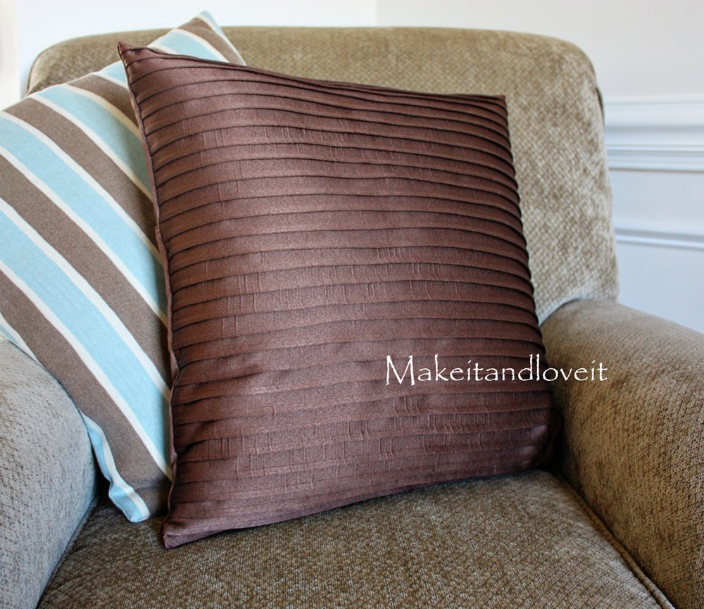 Decorate My Home, Part 14 Pleated Pillow Covers Make It and Love It