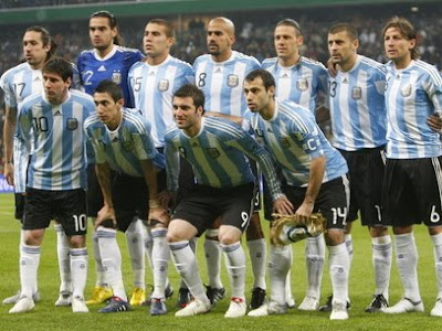 formación de argentina frente a nigeria en sudafrica 2010