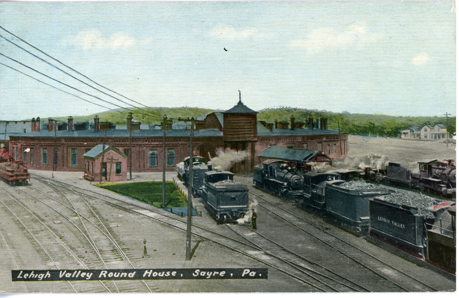 The National Railroad Postcard Museum Sayre, Pennsylvania Roundhouse