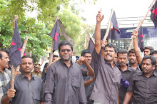 திருப்பூரில் பெரியார் கைத்தடி அணிவகுப்பு- ஆர்ப்பாட்டம்-தோழர்கள் கைது