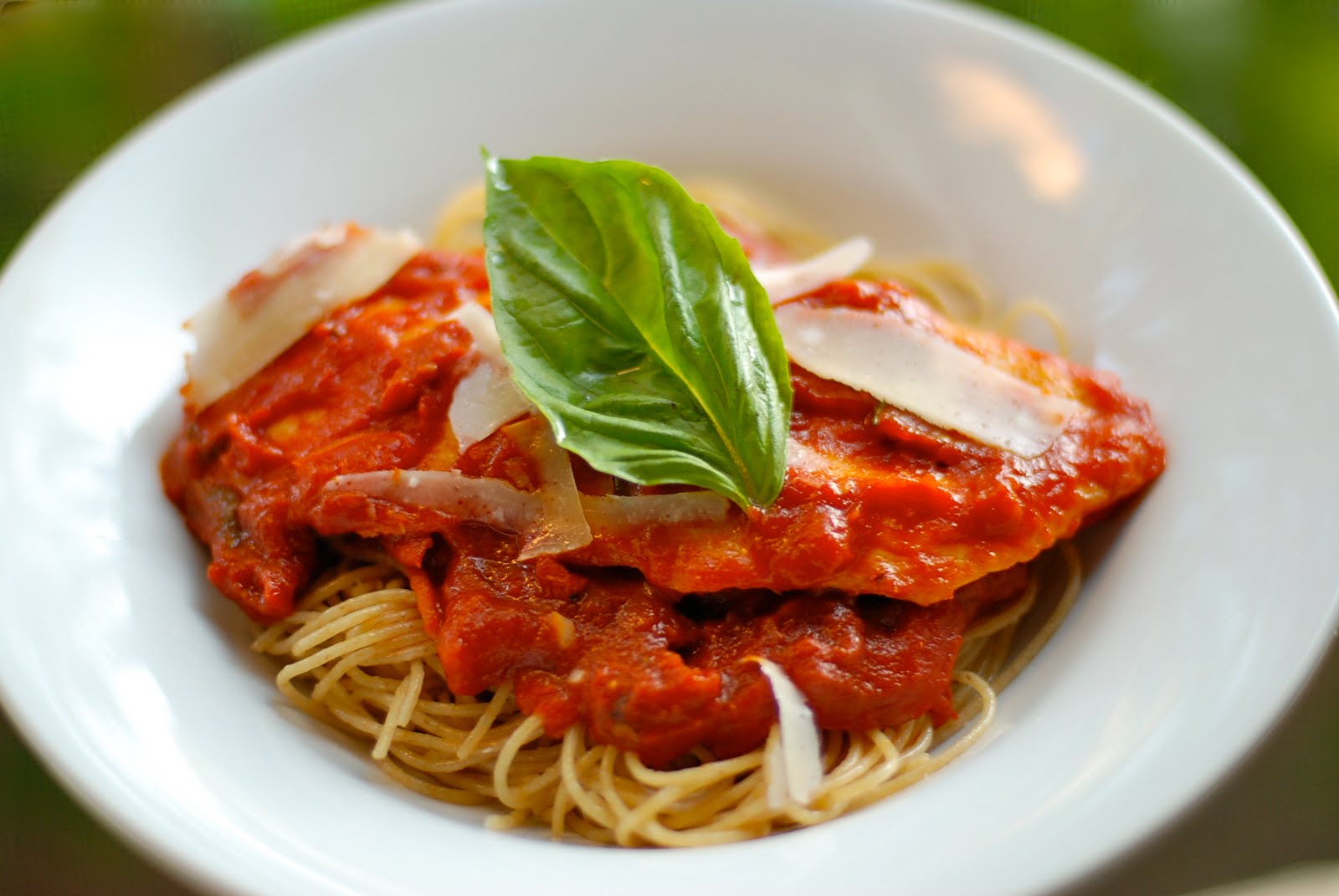 The Enchanted Cook Italian Chicken Cutlets with Whole Wheat Capellini