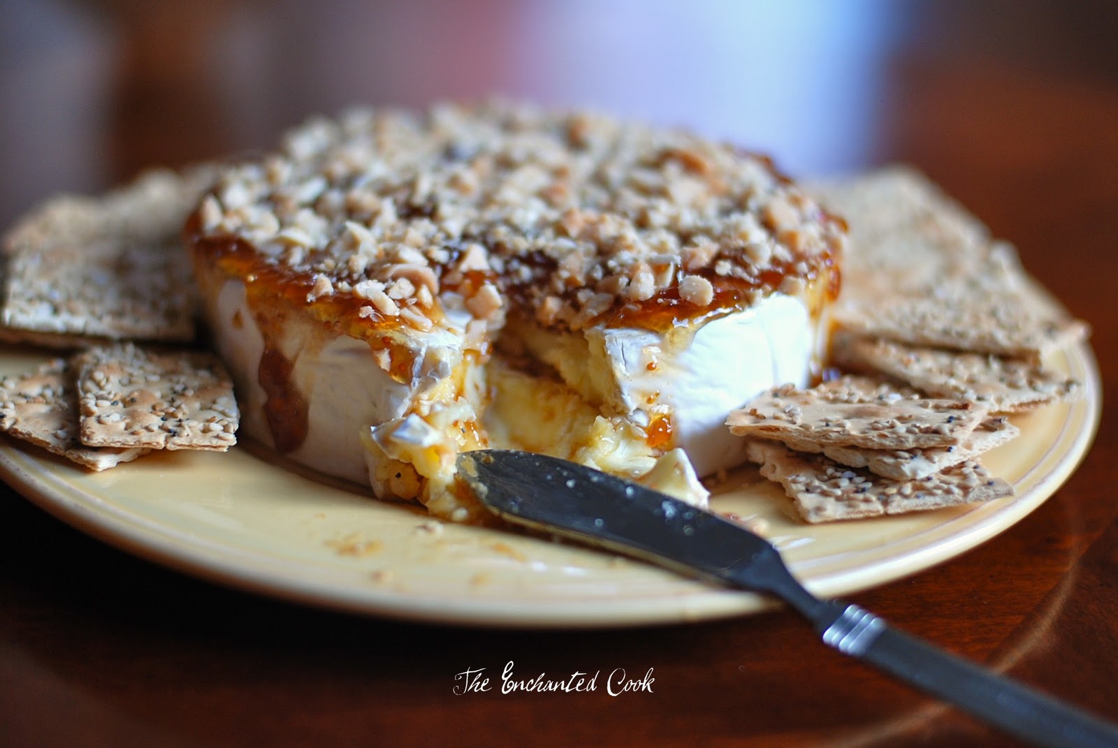 The Enchanted Cook Brie with Fig and Almond {no cook recipe}